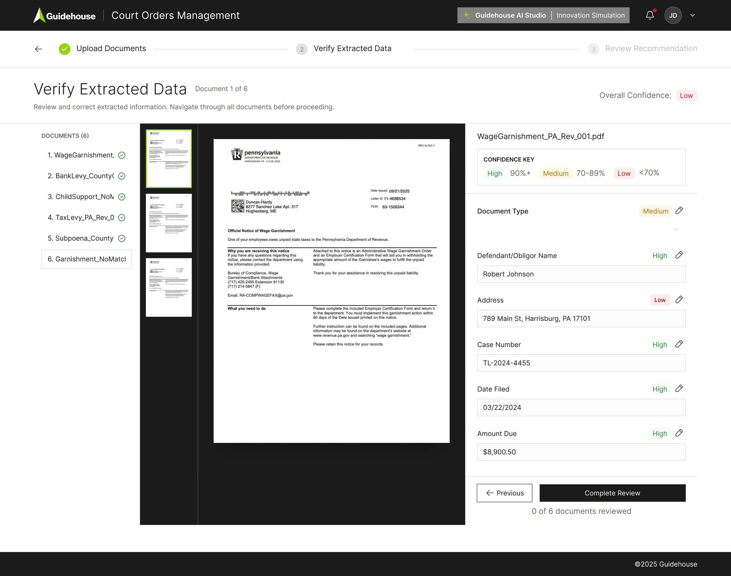 Verify Extracted Data - Complete