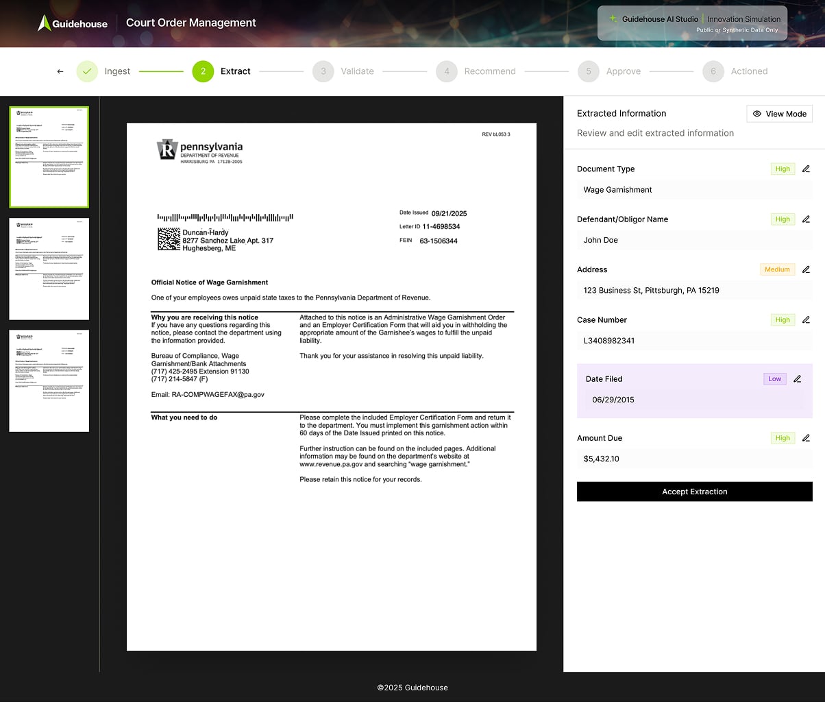 V1 — Edit Mode enabled: full inline field editing after AI extraction