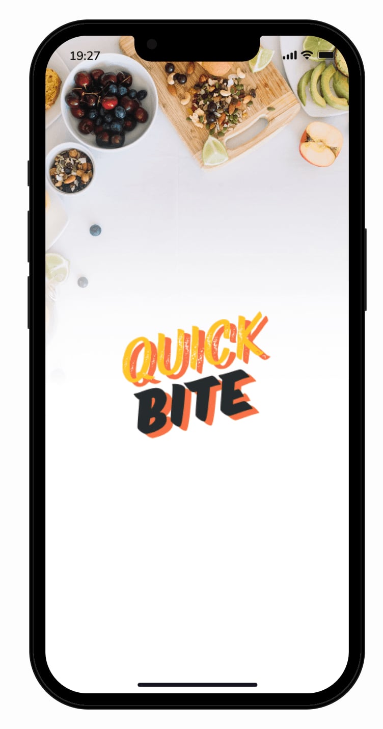 Food delivery app screen 1