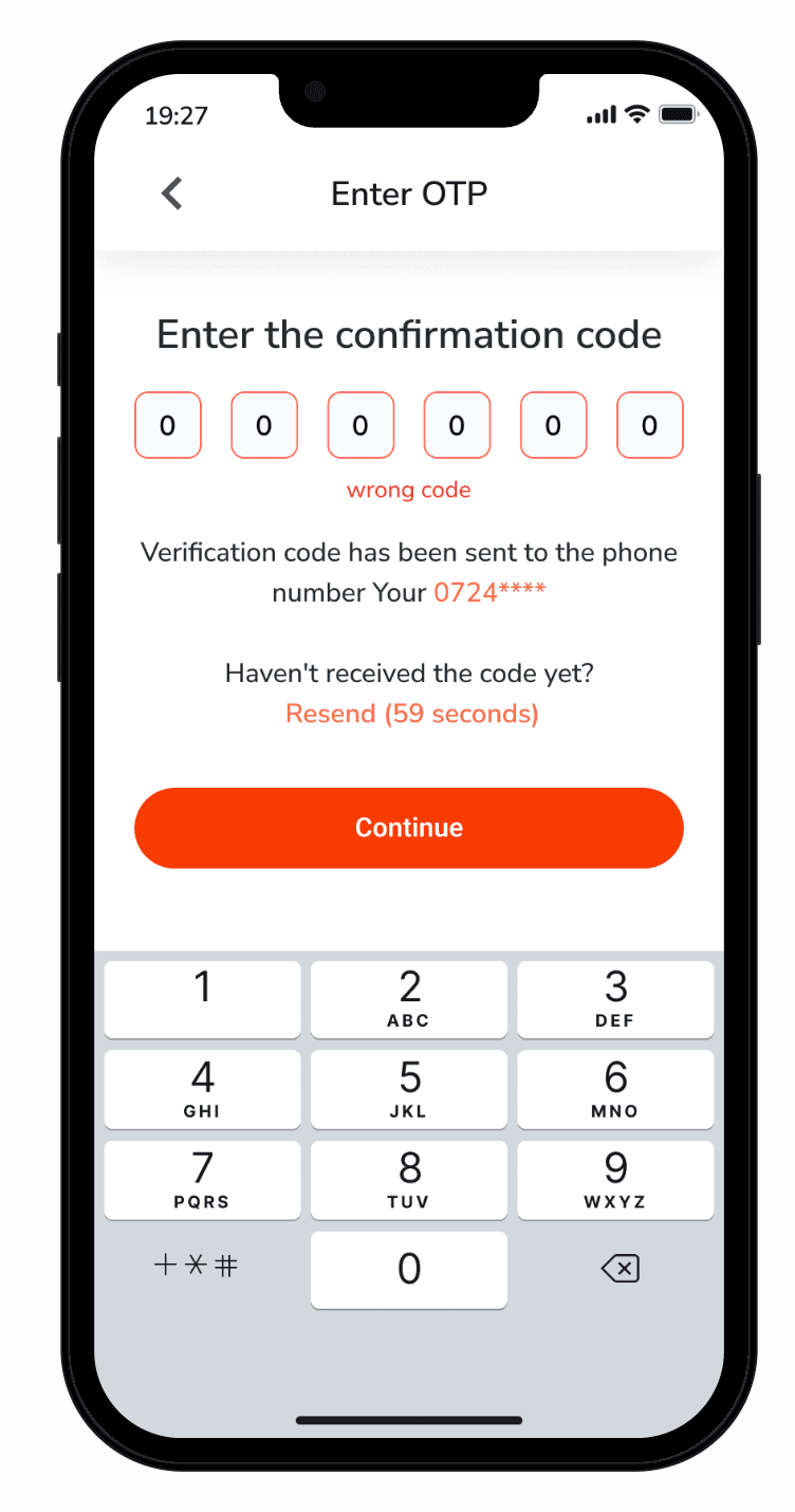 Food delivery app screen 5