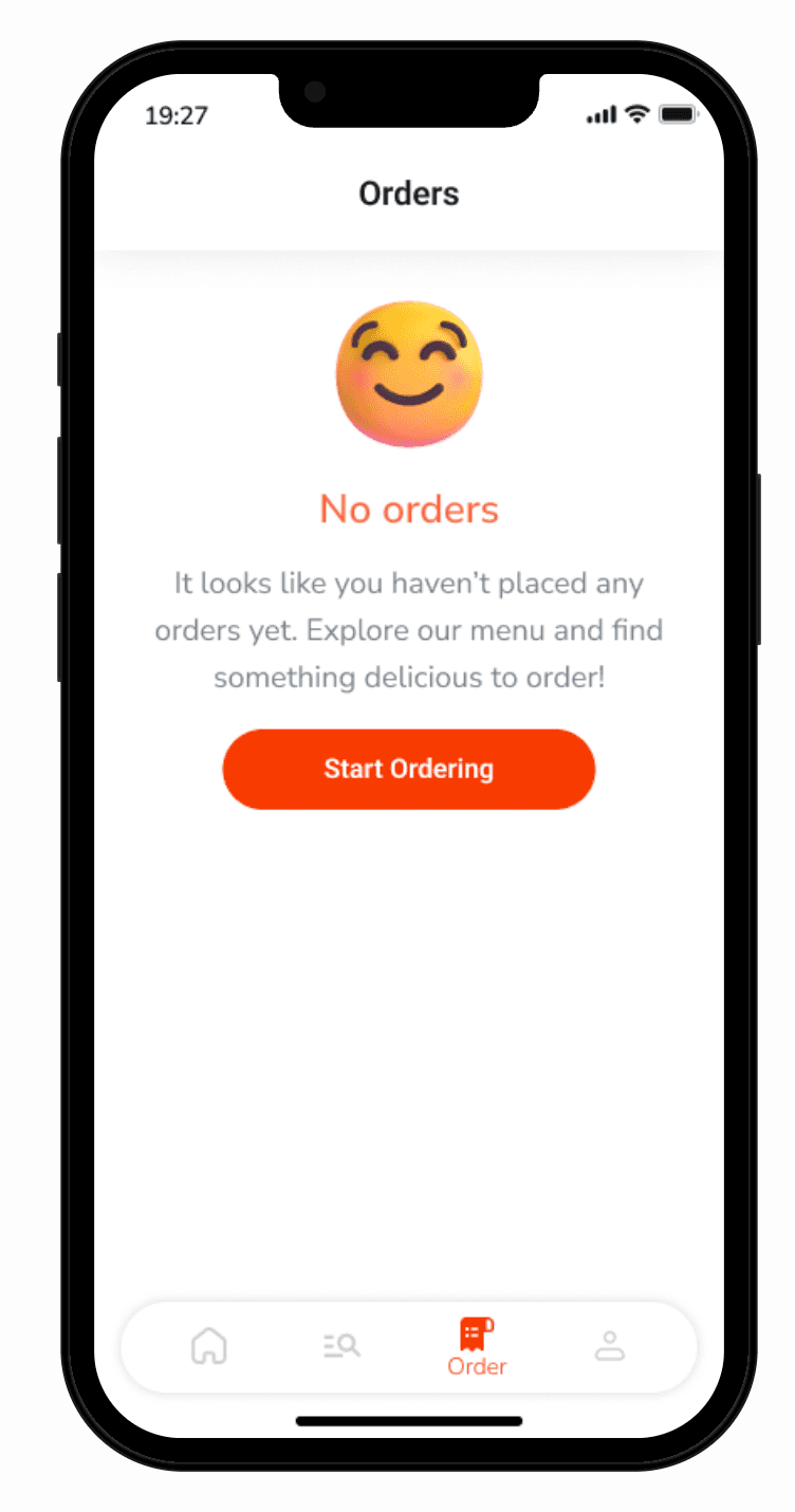 Food delivery app screen 7