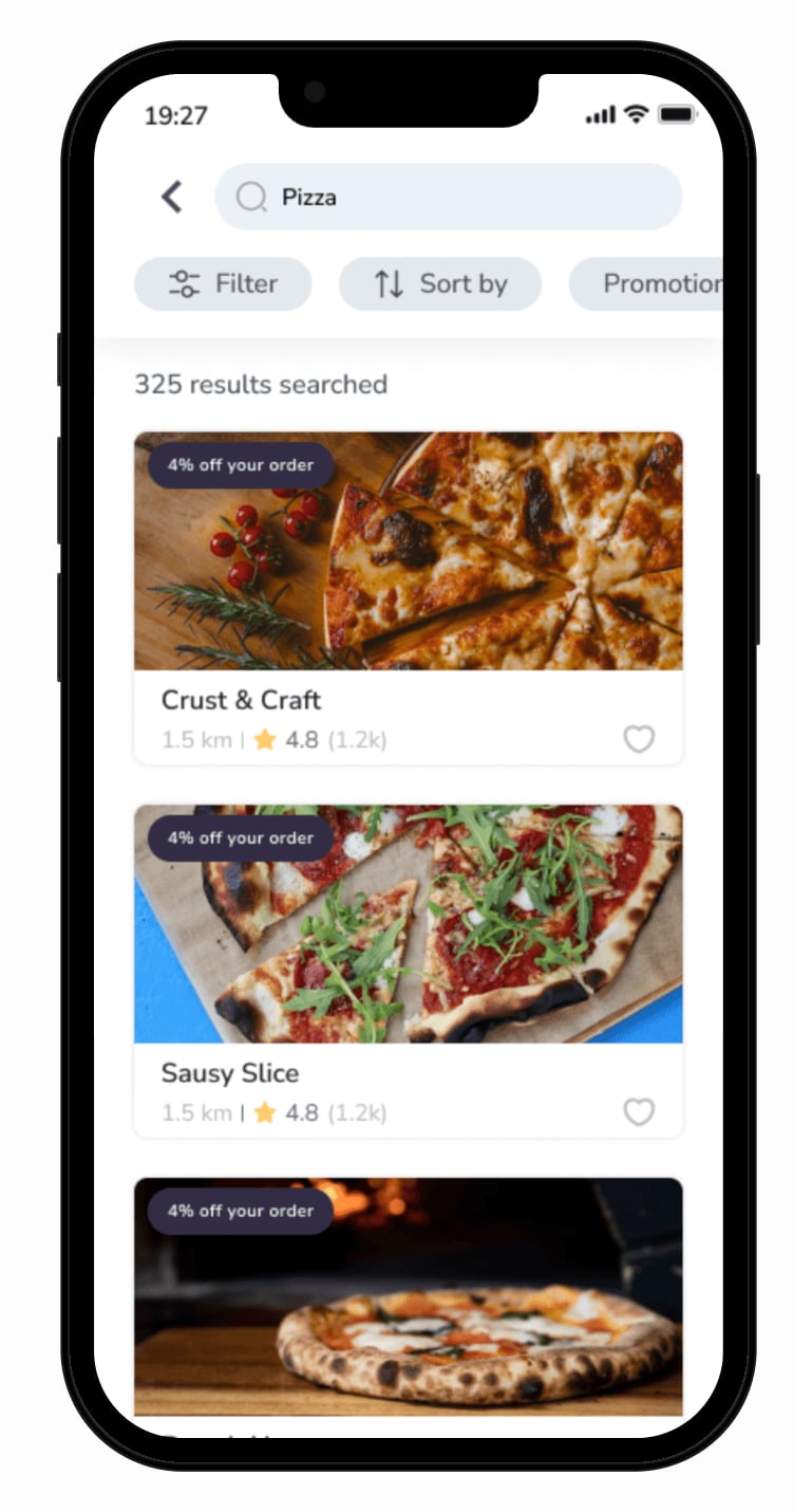 Food delivery app screen 11