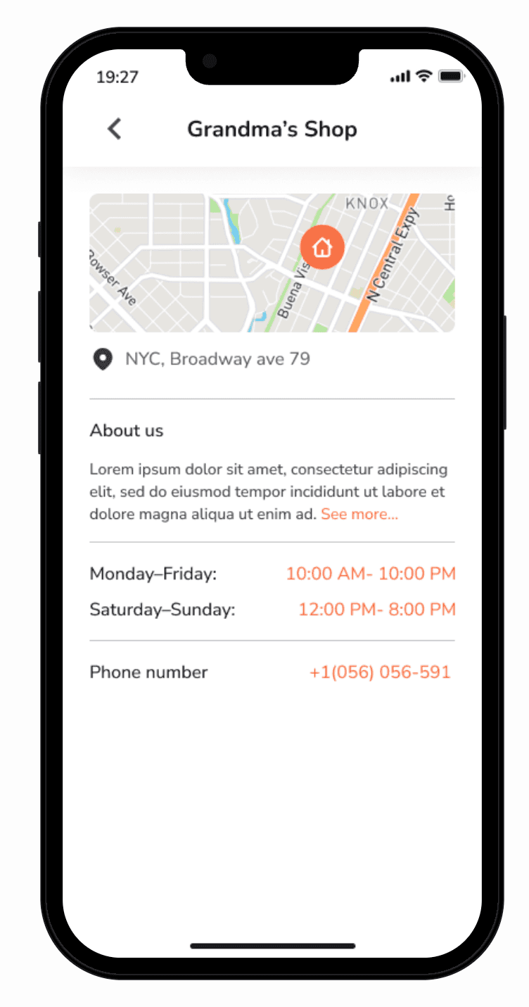 Food delivery app screen 15