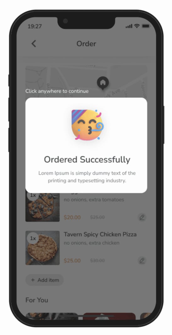 Food delivery app screen 18