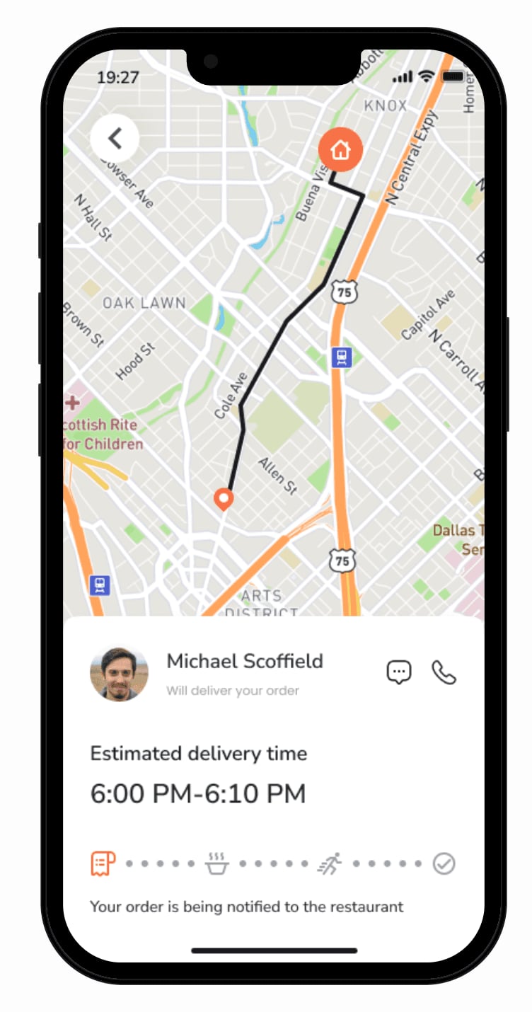 Food delivery app screen 19