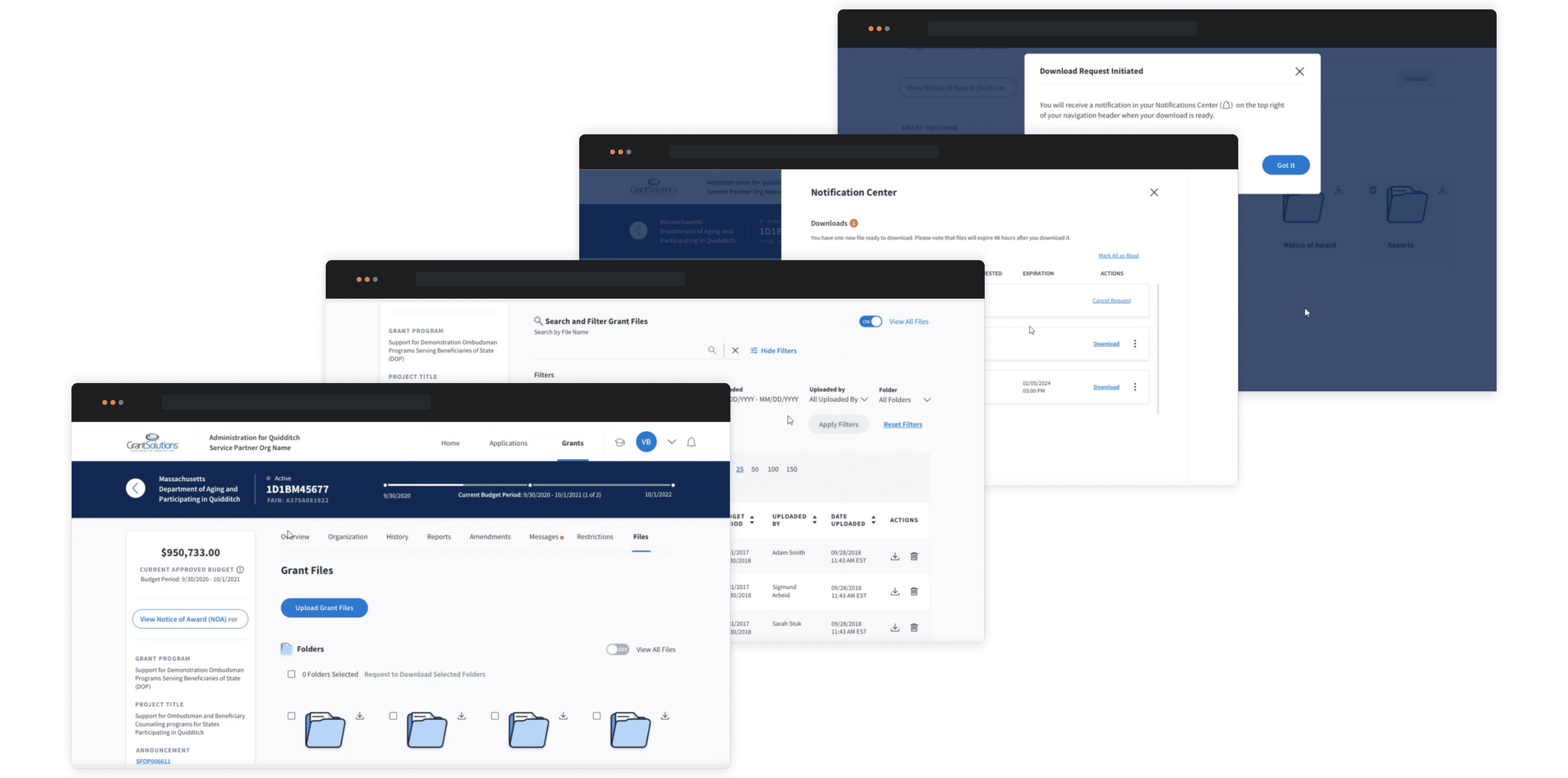 Grant File Management System overview