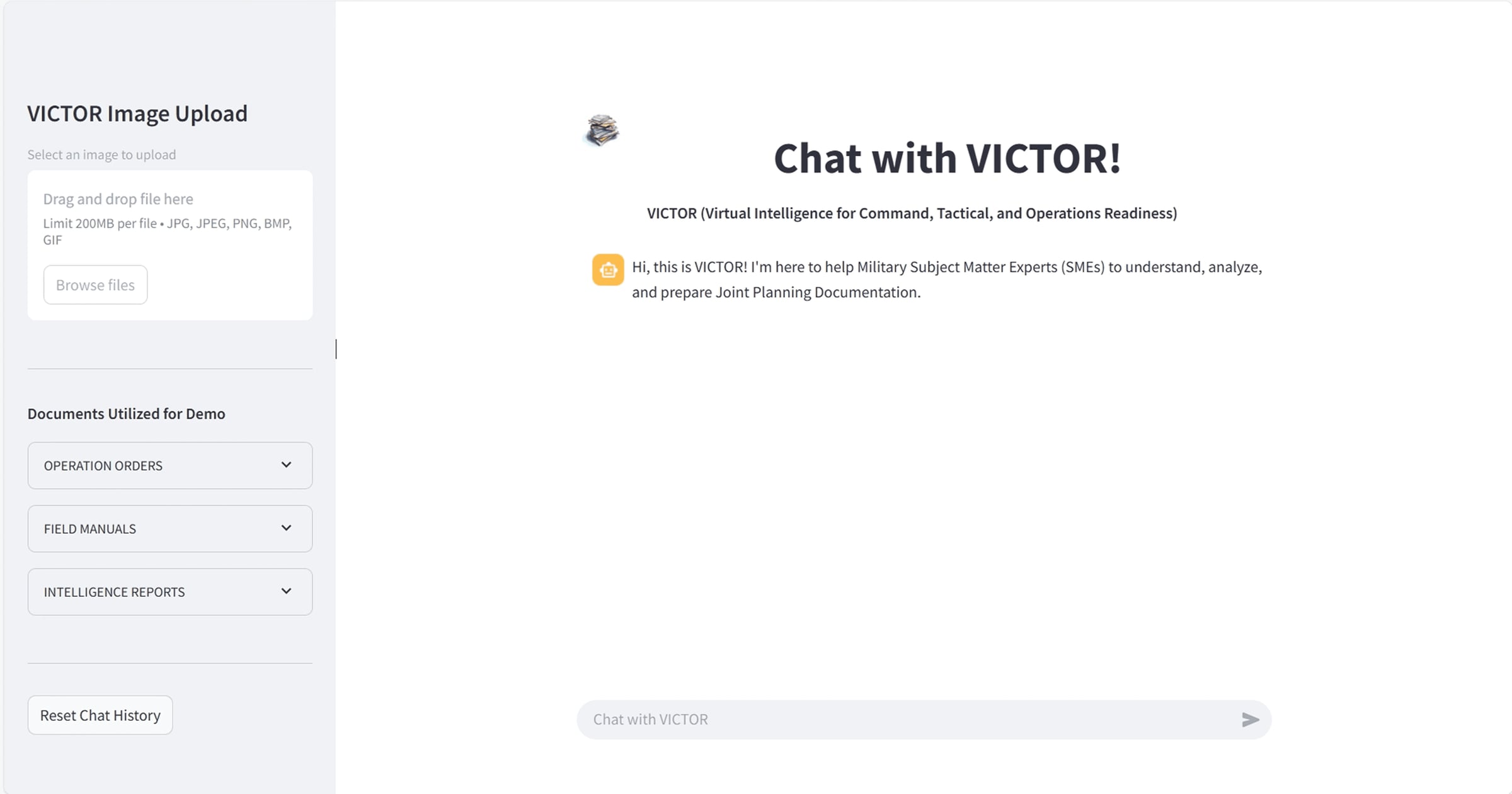 Early developer prototype interface
