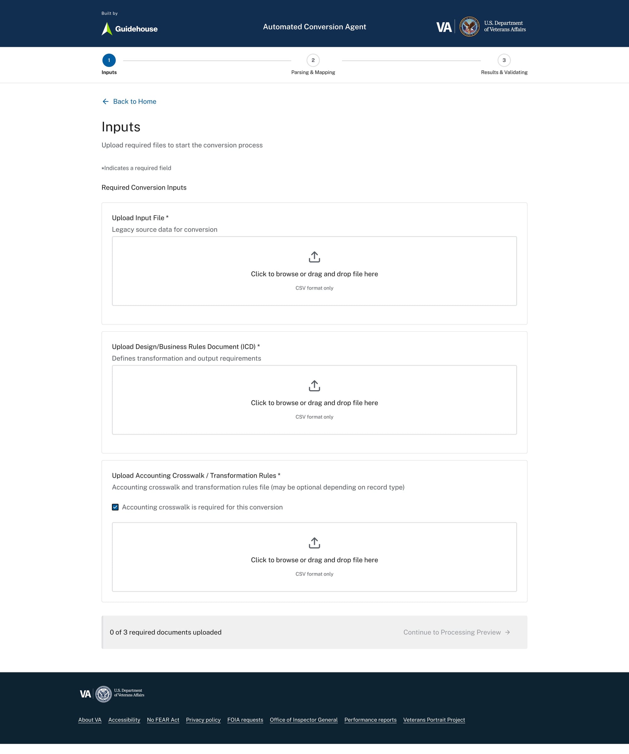 Structured file intake aligned to defined mapping and financial transformation rules